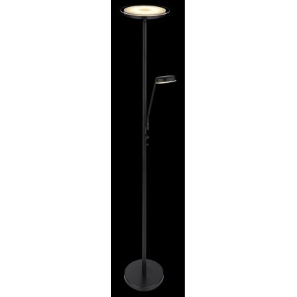 Globo - Lampada da terra dimmerabile LED/18,5W/230V + LED/4,5W 3000K nero