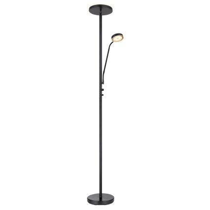 Globo - Lampada da terra dimmerabile LED/18,5W/230V + LED/4,5W 3000K nero