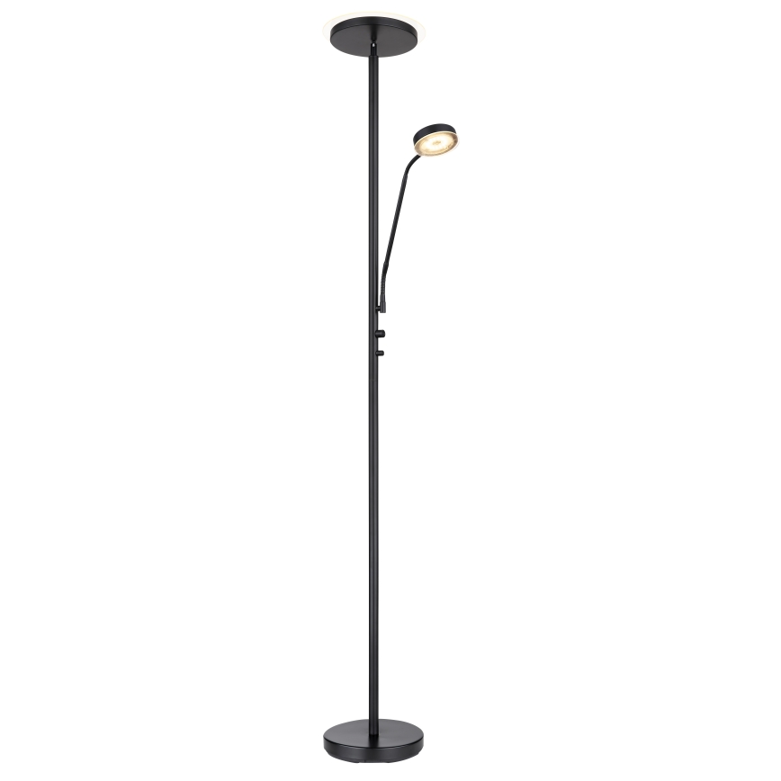 Globo - Lampada da terra dimmerabile LED/18,5W/230V + LED/4,5W 3000K nero