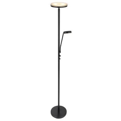 Globo - Lampada da terra dimmerabile LED/18,5W/230V + LED/4,5W 3000K nero