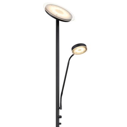 Globo - Lampada da terra dimmerabile LED/18,5W/230V + LED/4,5W 3000K nero