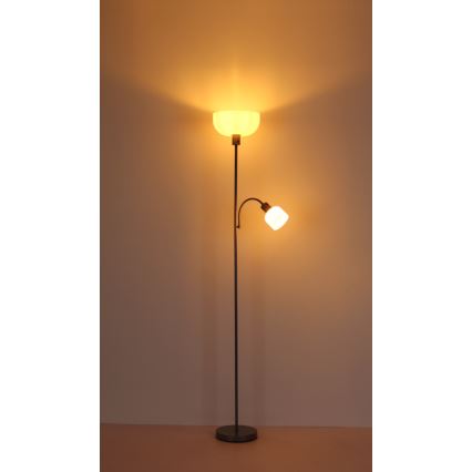 Globo - Lampada con piedistallo 1xE27/40W/230V + 1xE14/25W