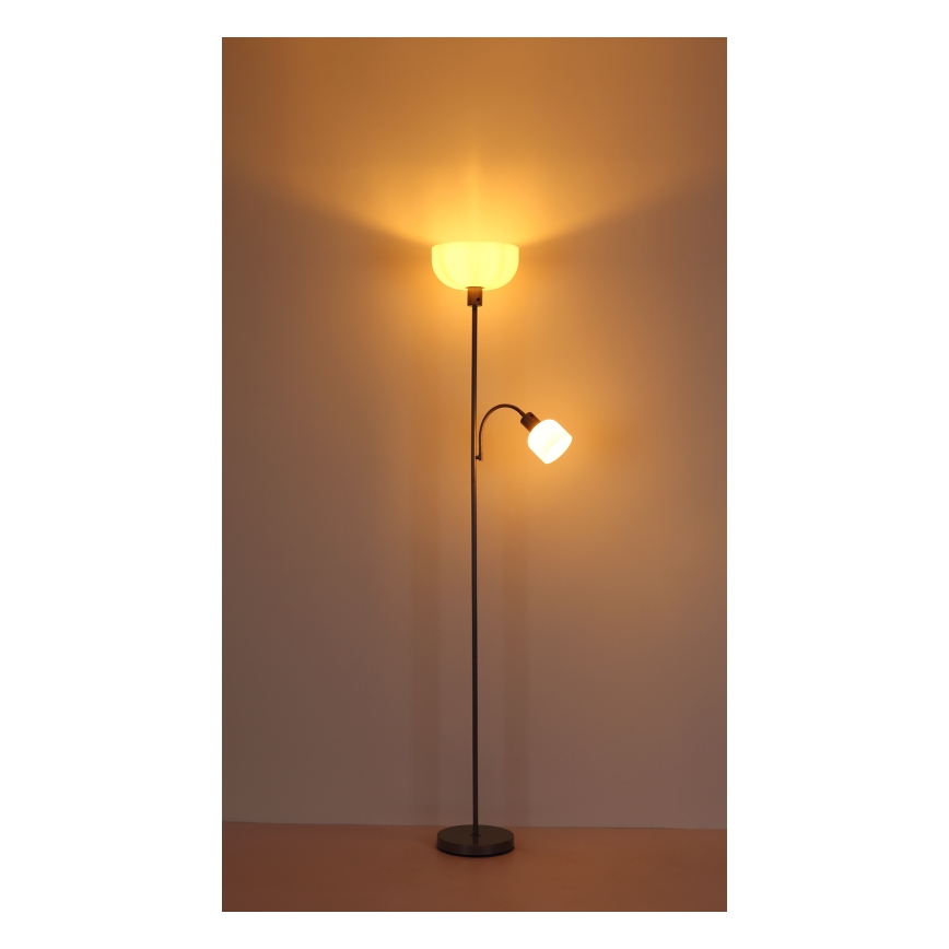 Globo - Lampada con piedistallo 1xE27/40W/230V + 1xE14/25W