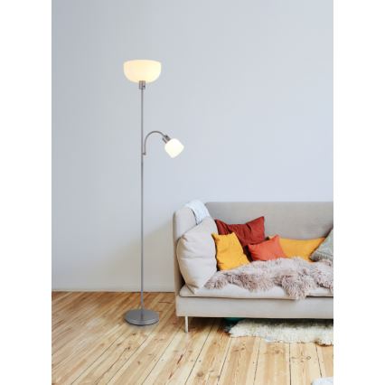 Globo - Lampada da terra 1xE27/40W/230V + 1xE14/25W