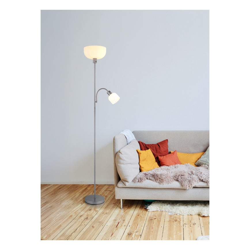 Globo - Lampada da terra 1xE27/40W/230V + 1xE14/25W