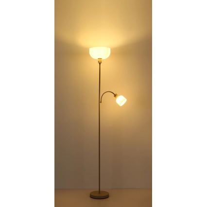 Globo - Lampada da terra 1xE27/40W/230V + 1xE14/25W