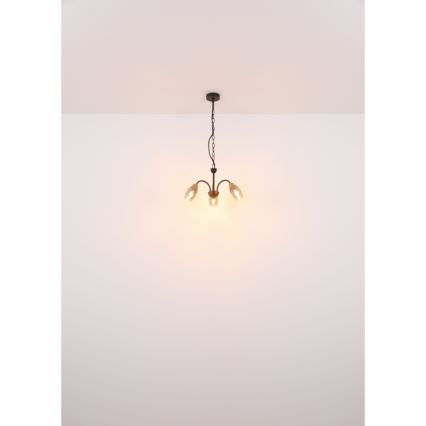 Globo - Lampadario a sospensione con catena 3xE14/25W/230V