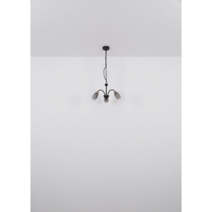 Globo - Lampadario a sospensione con catena 3xE14/25W/230V