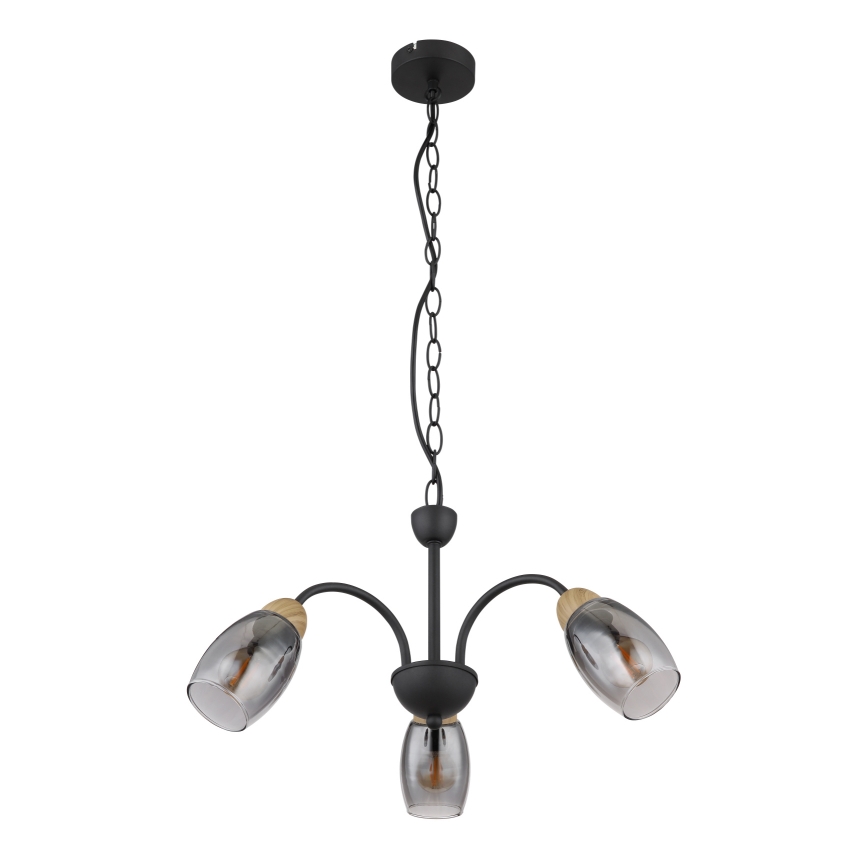 Globo - Lampadario a sospensione con catena 3xE14/25W/230V