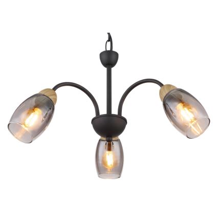 Globo - Lampadario a sospensione con catena 3xE14/25W/230V