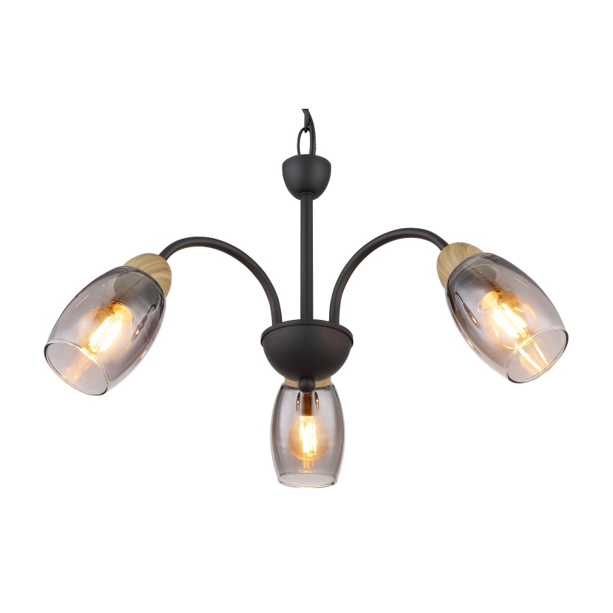 Globo - Lampadario a sospensione con catena 3xE14/25W/230V