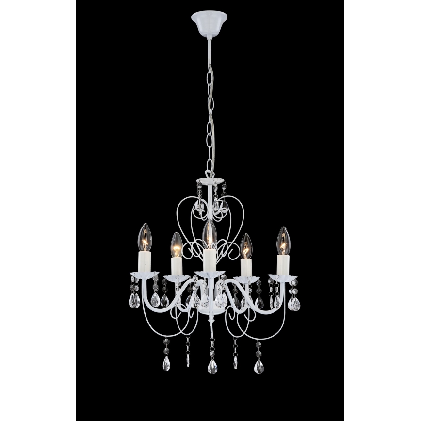 Globo - Lampadario a sospensione con catena 5xE14/40W/230V