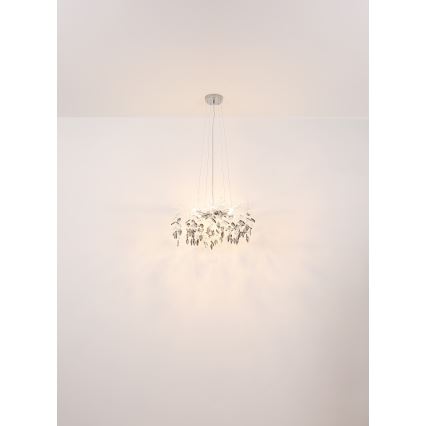 Globo - Lampadario a sospensione con filo 8xG9/8W/230V diametro 61 cm oro