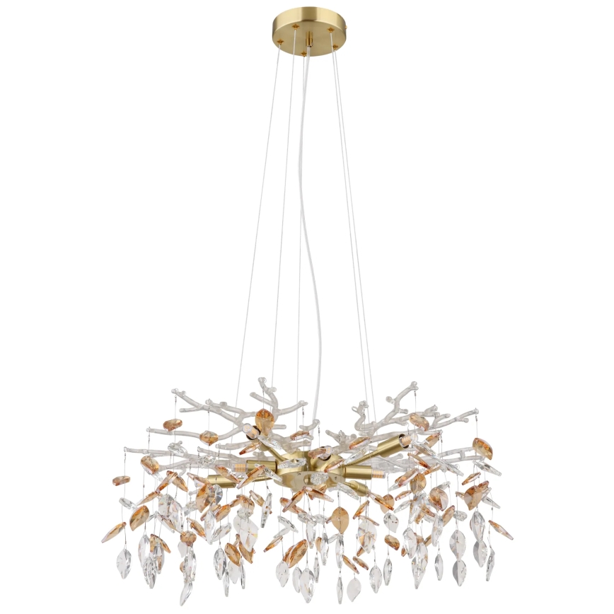 Globo - Lampadario a sospensione con filo 8xG9/8W/230V diametro 61 cm oro