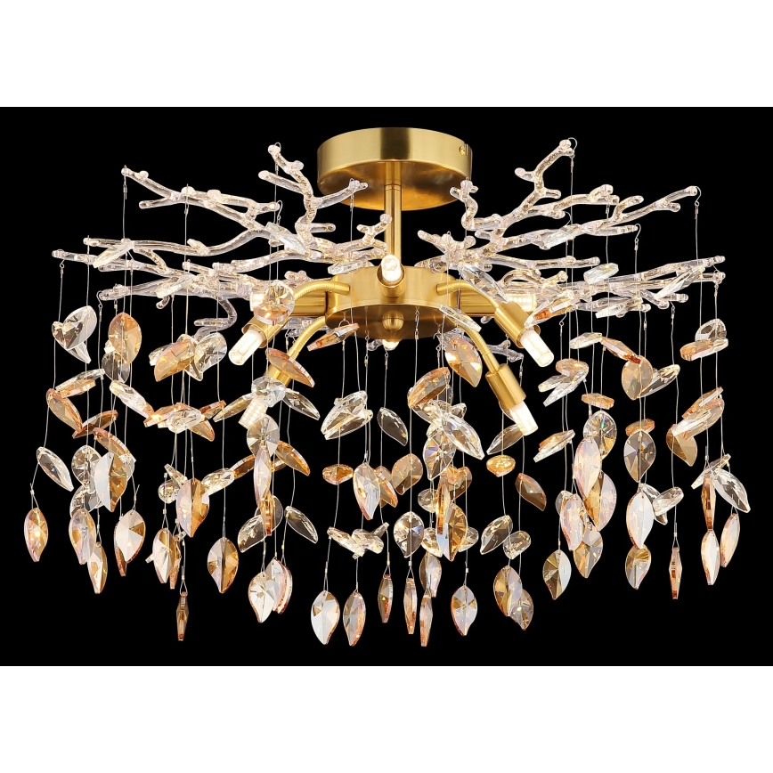 Globo - Lampadario a stelo 8xG9/8W/230V oro