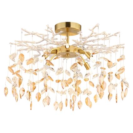 Globo - Lampadario a stelo 8xG9/8W/230V oro