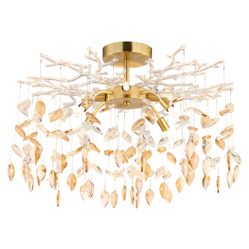 Globo - Lampadario a stelo 8xG9/8W/230V oro