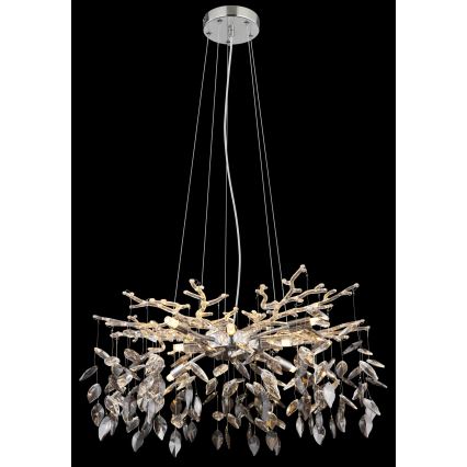 Globo - Lampadario a sospensione con filo 8xG9/8W/230V diametro 61 cm cromo lucido