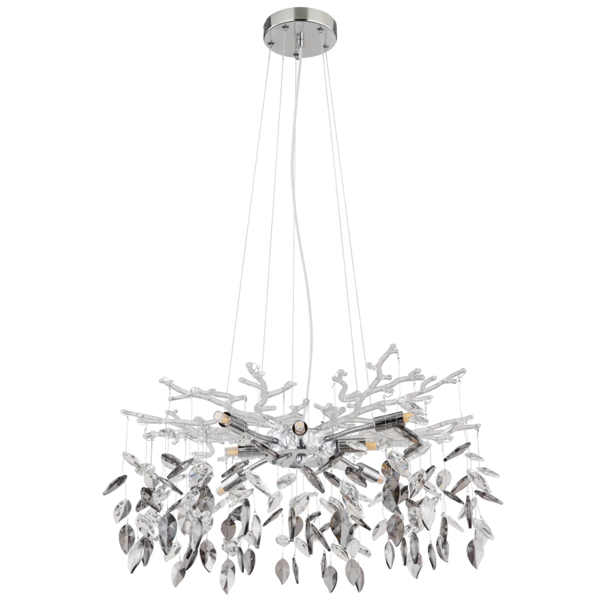 Globo - Lampadario a sospensione con filo 8xG9/8W/230V diametro 61 cm cromo lucido