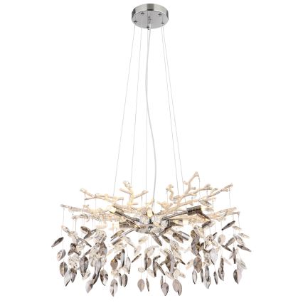 Globo - Lampadario a sospensione con filo 8xG9/8W/230V diametro 61 cm cromo lucido