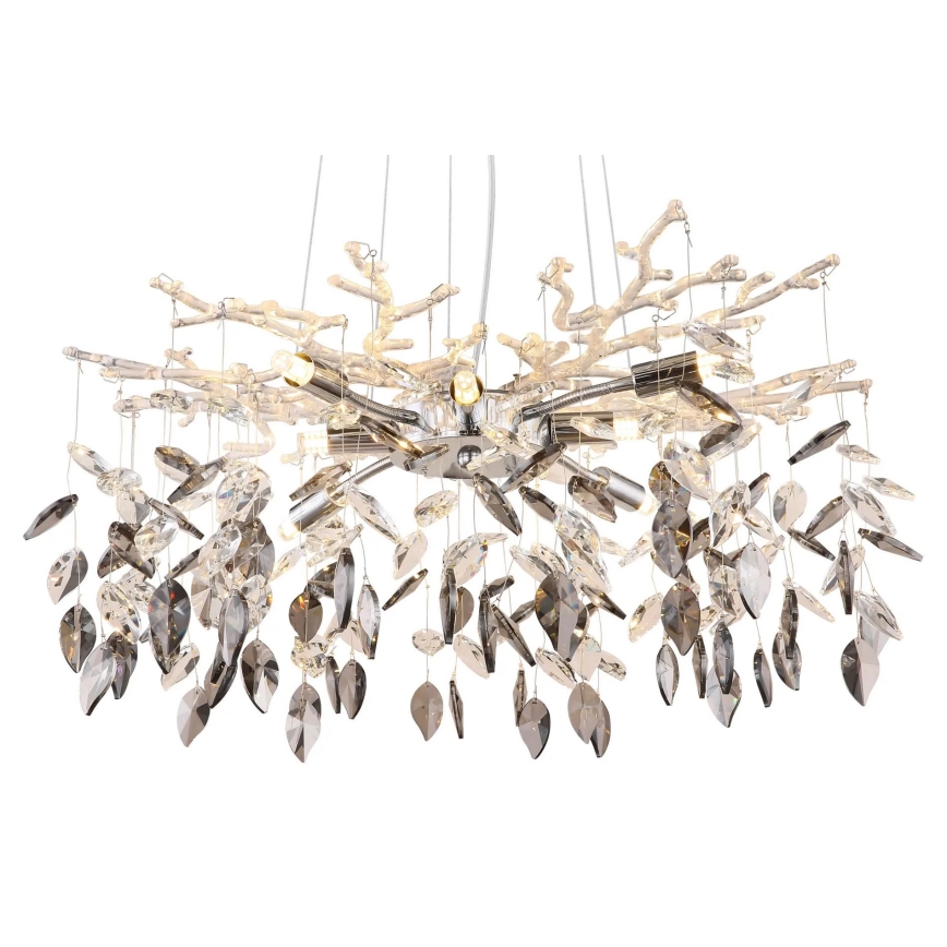 Globo - Lampadario a sospensione con filo 8xG9/8W/230V diametro 61 cm cromo lucido