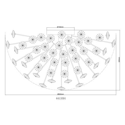 Globo - Plafoniera LED 6xG9/3,5W/230V dorata