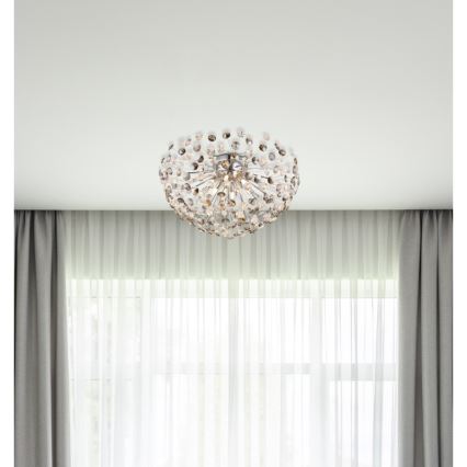 Globo - Plafoniera LED 6xG9/3,5W/230V diametro 60 cm cromo lucido