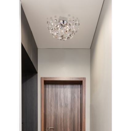 Globo - Plafoniera LED 4xG9/3,5W/230V diametro 45 cm cromo lucido