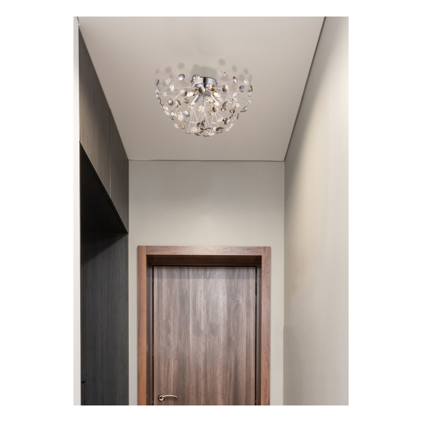 Globo - Plafoniera LED 4xG9/3,5W/230V diametro 45 cm cromo lucido