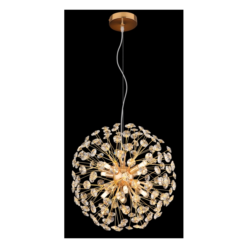 Globo - Lampadario LED a sospensione con cavo 8xG9/3,5W/230V, finitura oro