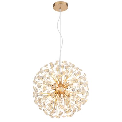 Globo - Lampadario LED a sospensione con cavo 8xG9/3,5W/230V, finitura oro