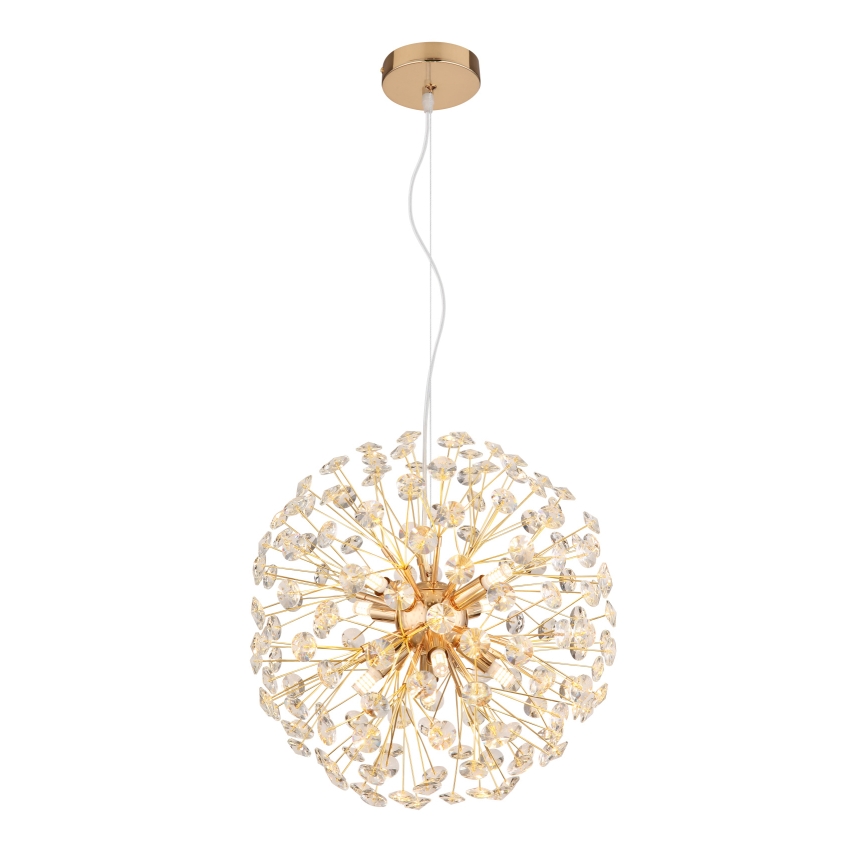 Globo - Lampadario LED a sospensione con cavo 8xG9/3,5W/230V, finitura oro