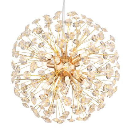 Globo - Lampadario LED a sospensione con cavo 8xG9/3,5W/230V, finitura oro