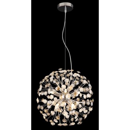Globo - Lampadario LED su cavo 8xG9/3,5W/230V cromo lucido