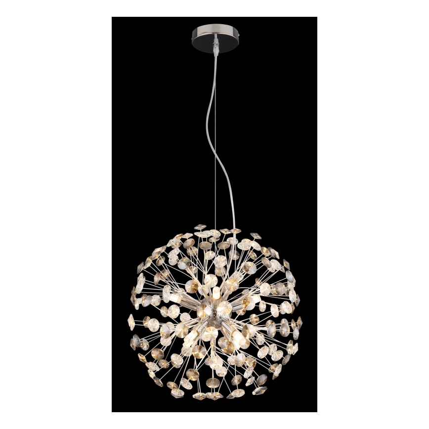 Globo - Lampadario LED su cavo 8xG9/3,5W/230V cromo lucido
