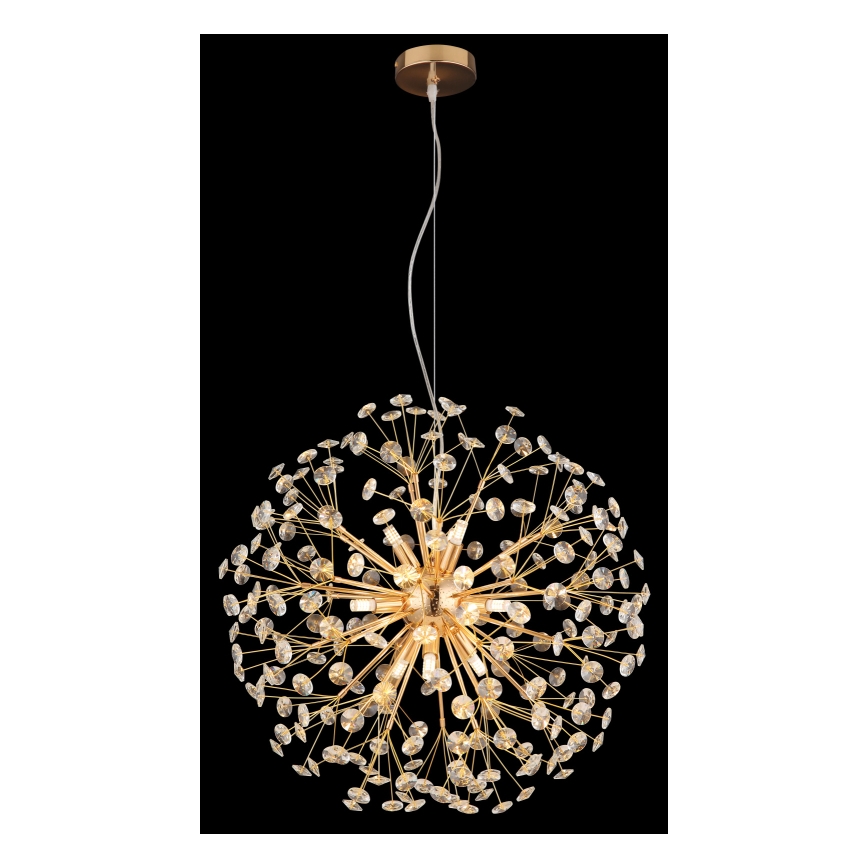 Globo - Lampadario LED su cavo 9xG9/3,5W/230V Ø 60 cm oro