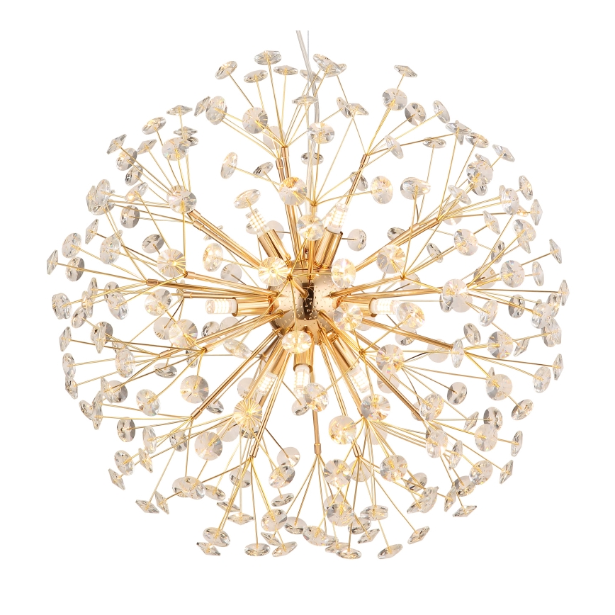 Globo - Lampadario LED su cavo 9xG9/3,5W/230V Ø 60 cm oro