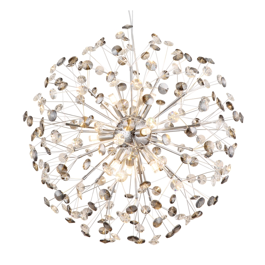 Globo - Lampadario LED a sospensione con cavo 9xG9/3,5W/230V, finitura cromo lucido