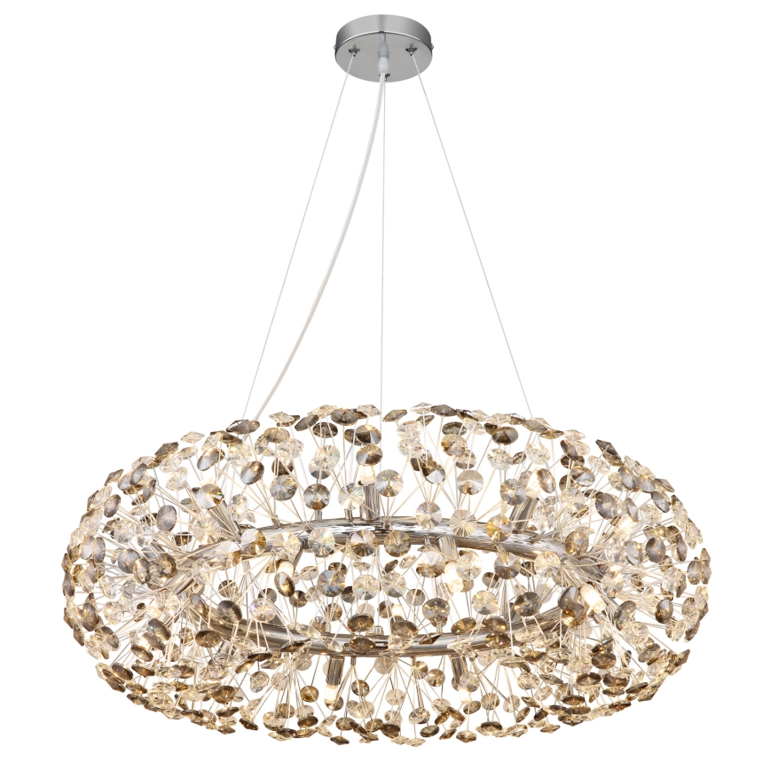 Globo - Lampadario a sospensione LED in cristallo con cavo 20xG9/3,5W/230V