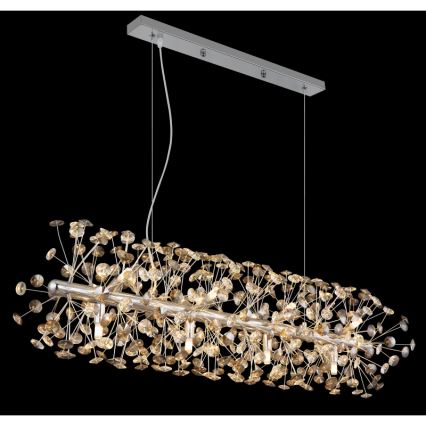 Globo - Lampadario LED su cavo 12xG9/3,5W/230V cromo lucido