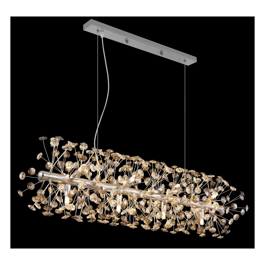 Globo - Lampadario LED su cavo 12xG9/3,5W/230V cromo lucido
