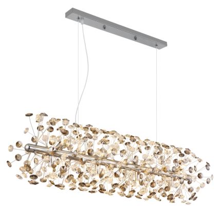 Globo - Lampadario LED su cavo 12xG9/3,5W/230V cromo lucido