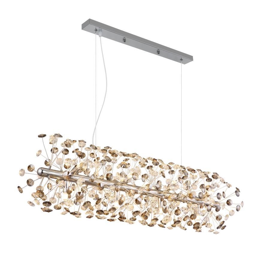 Globo - Lampadario LED su cavo 12xG9/3,5W/230V cromo lucido