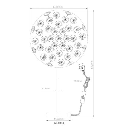 Globo - Lampada da tavolo LED 8xG9/3,5W/230V oro