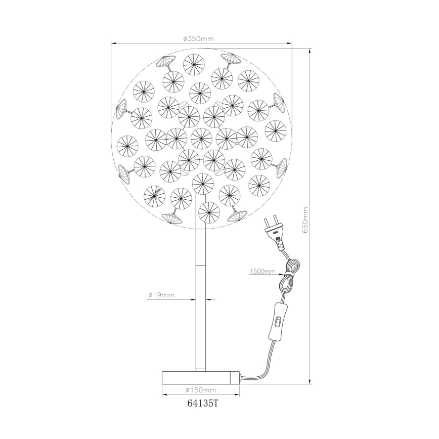 Globo - Lampada da tavolo LED 8xG9/3,5W/230V oro