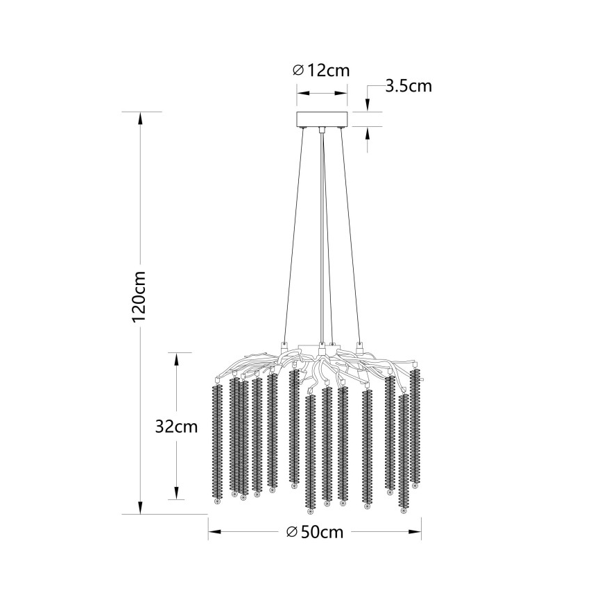 Globo - Lampadario LED a sospensione su cavo 6xG9/8W/230V