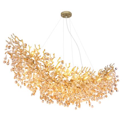 Globo - Lampadario sospeso su cavo 16xE14/40W/230V, finitura oro
