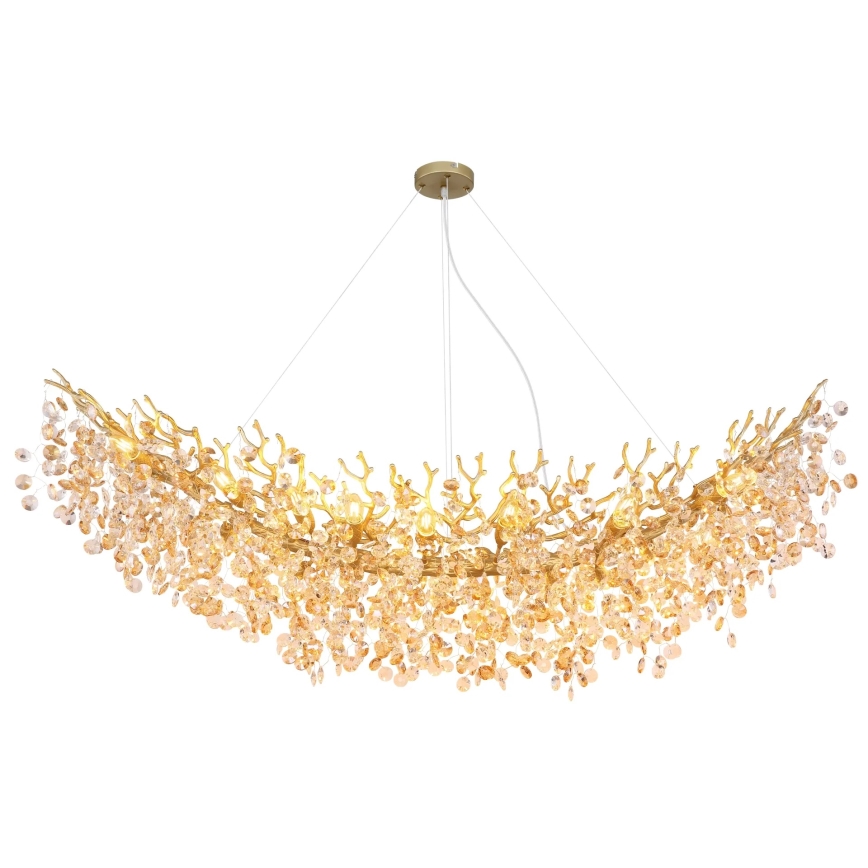 Globo - Lampadario sospeso su cavo 16xE14/40W/230V, finitura oro
