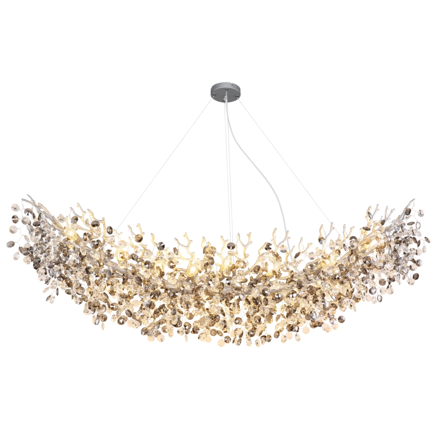 Globo - Lampadario a sospensione con cavo 16xE14/40W/230V argento