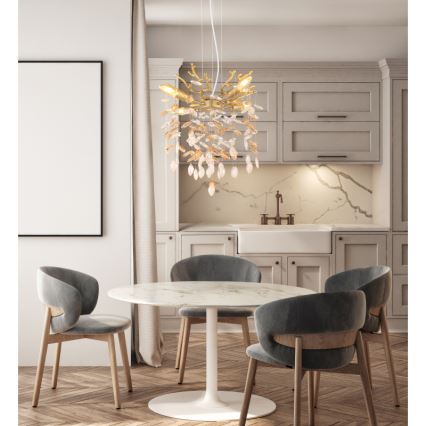 Globo - Lampadario a cavo 4xE14/40W/230V dorato